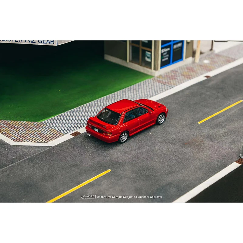 TW 1:64 Lancer GSR Evolution Red Diecast Diorama Car Model Collection Miniature Toys Tarmac Works