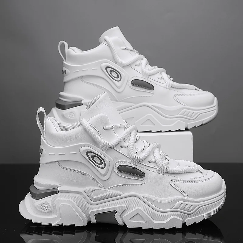 

Осень-зима 2024, новая мужская спортивная обувь, модная дышащая обувь с высоким берцем, износостойкая подошва, противоскользящие уличные кроссовки