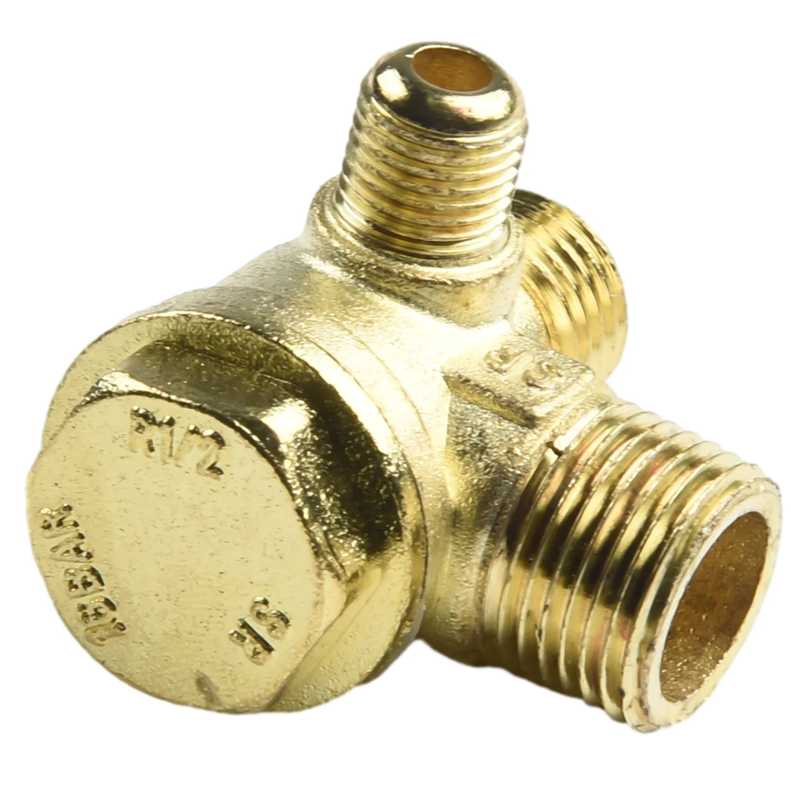 Zinc One-way Valve Solenoid Valve Thread Connection Accessories Bleed Check Valve Fits Air Compressor Machine Mute Oil-free