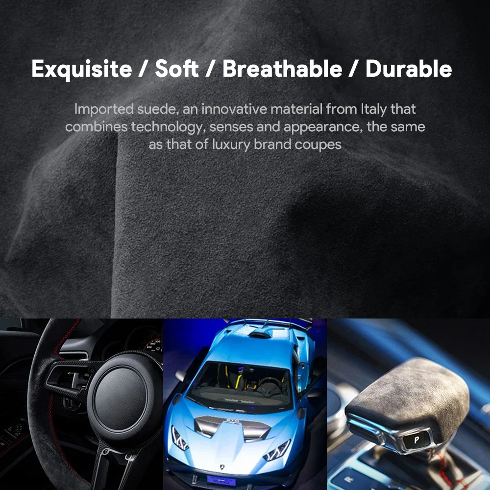 LHD RHD Italian Top Suede Car Center Console Defogging Outlet Sticker For Subaru BRZ Toyota GR86 2021 2022 2023 2024 Accessories