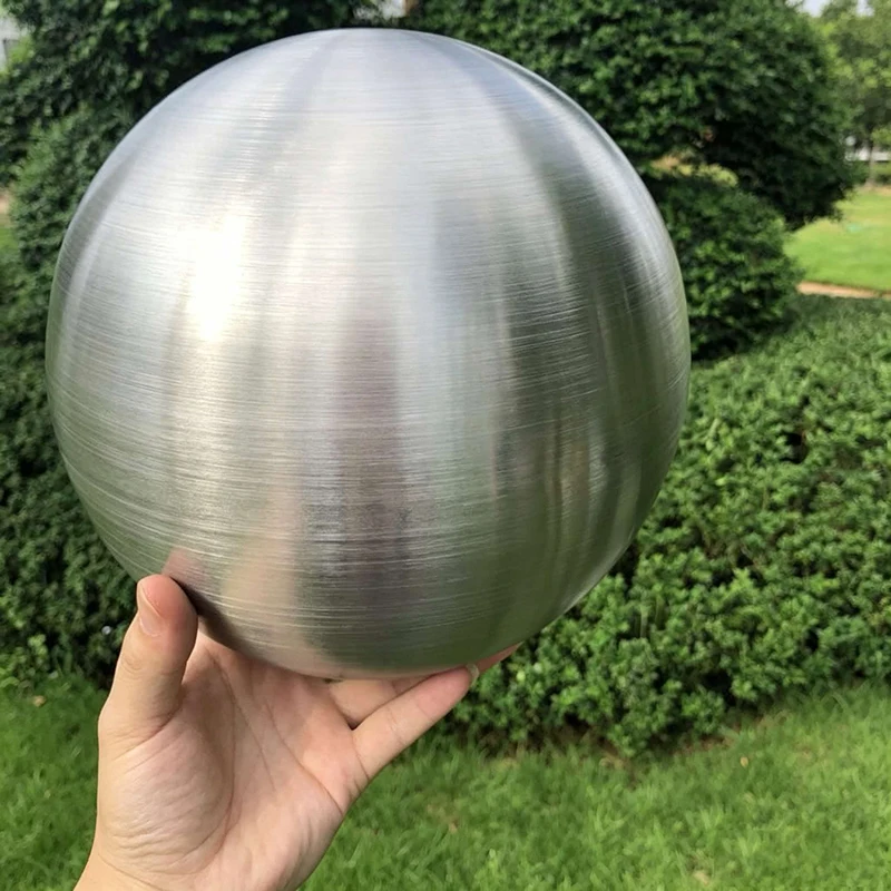 1/2/5pcs Dia 25~300mm 304 Stainless Steel Brushed Metal Ball Applicable To Party Mirror Metal Ball Sphere Home Garden Decoration