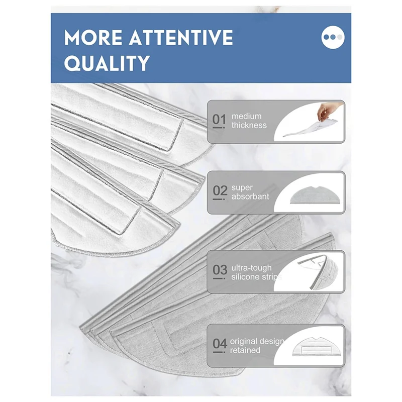 Escova lateral principal filtro hepa esfregão pano almofada para roborock s8 s8 plus s8 + s8 pro ultra replacement-A77G