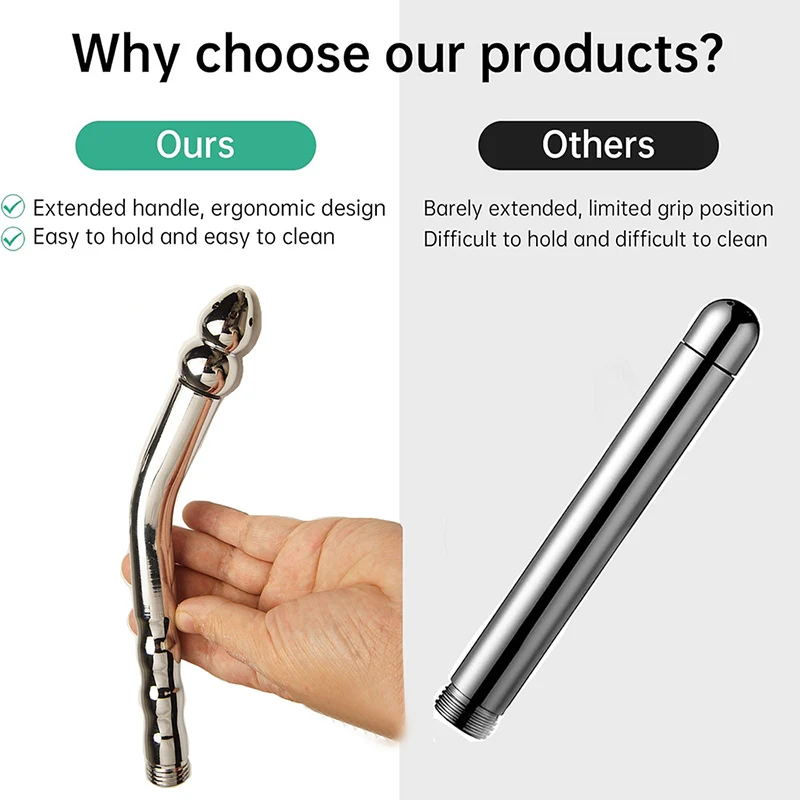 فوهة حقنة شرجية معدنية، 3 رؤوس منظف حقنة شرجية للاستحمام، تنظيف تنظيف دش المياه المحمول