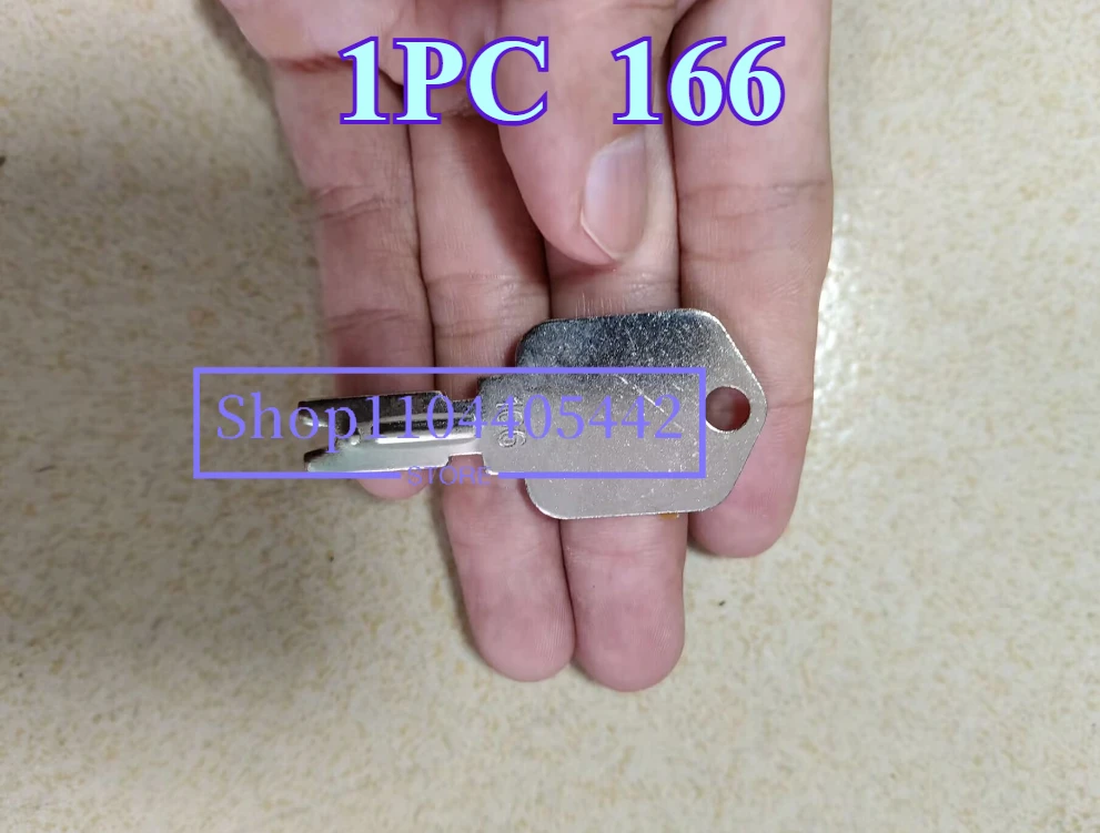 

1pc 166 Forklift Key for Daewoo Doosan A214062 5133504 Pollak Clark Yale Hyster for Komatsu Mustang Gradall Gehl