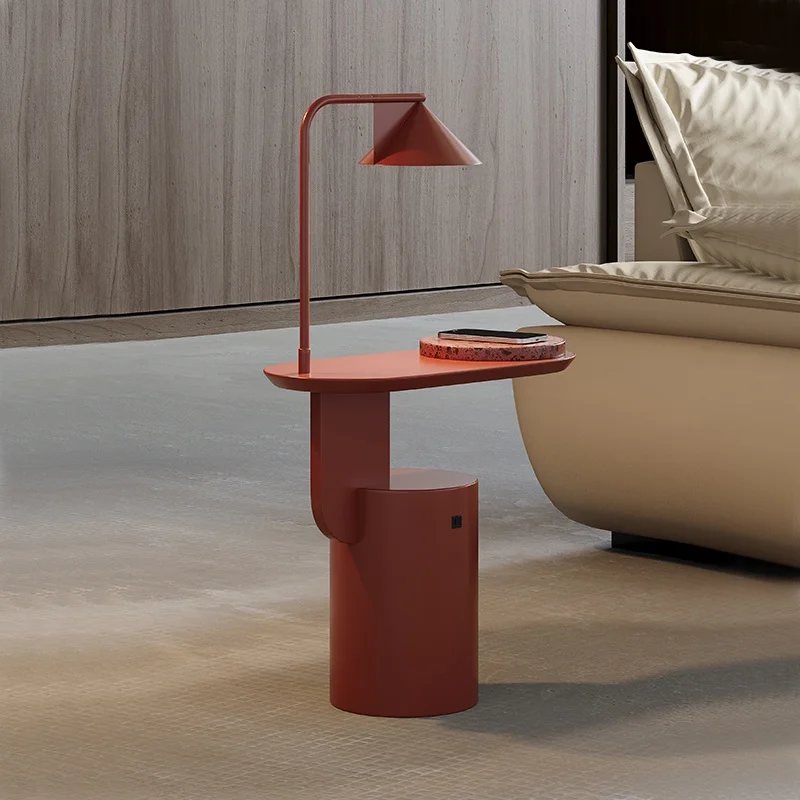 

Luxury Creative Smart Multifunctional Wooden Side Table Modern Home Hotel Bedside Wireless Charging Sensor Bedroom Living Room