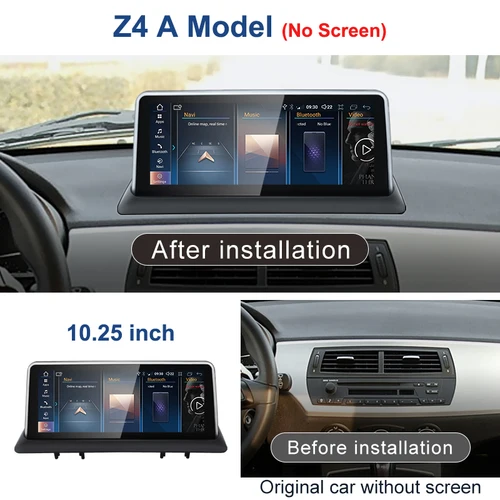 Imagen 2 del producto STWEI ID8 10,25 pulgadas Android 14 inalámbrico CarPlay AUTO para BMW Z4 E85 E86 E89 CIC NBT reproductores de vídeo Multimedia para coche GPS Bluetooth