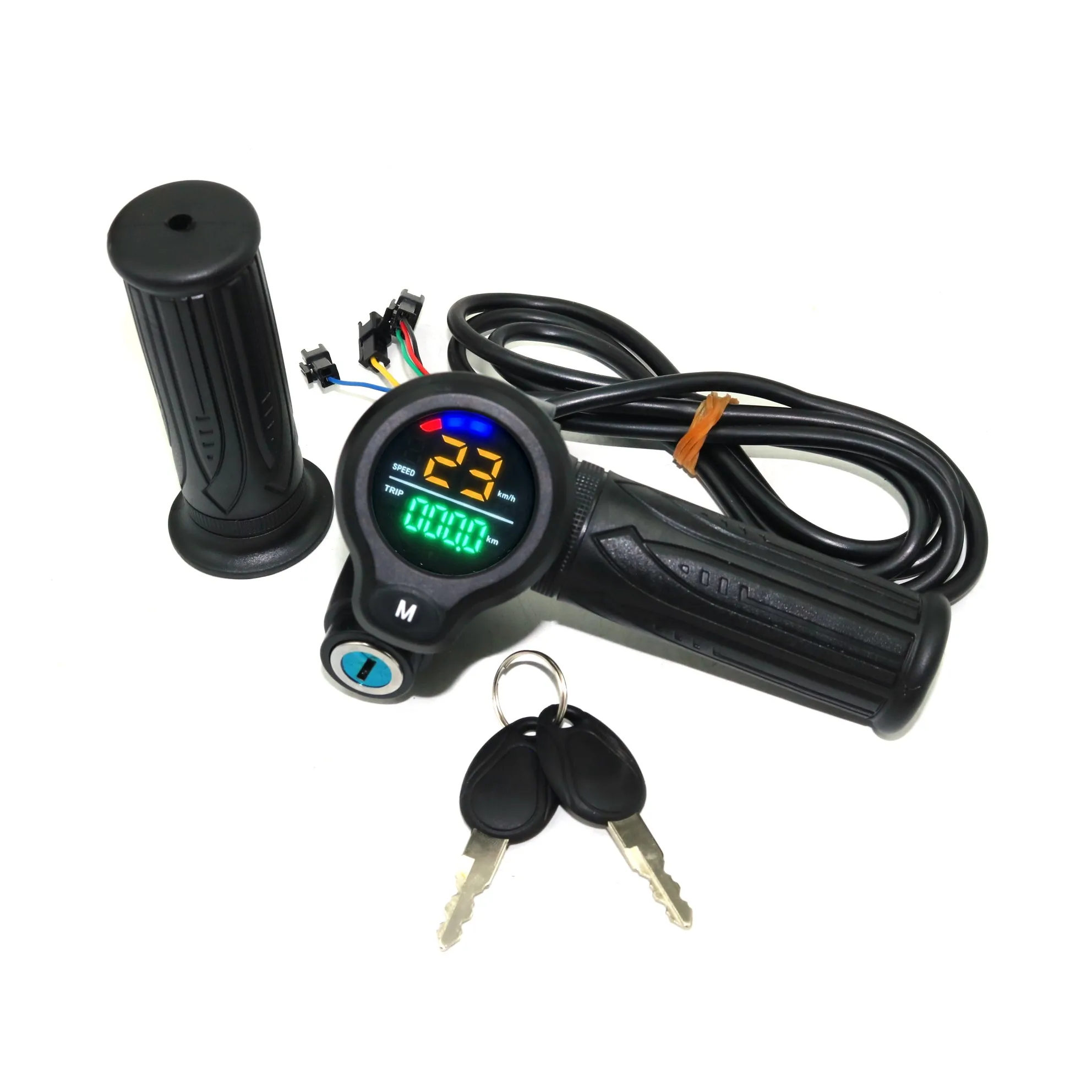 EVFITTING Electric Bicycle Scooter Throttle LCD Display Turn Handle Accelerator Handle 24V/36V/48V/60V72V