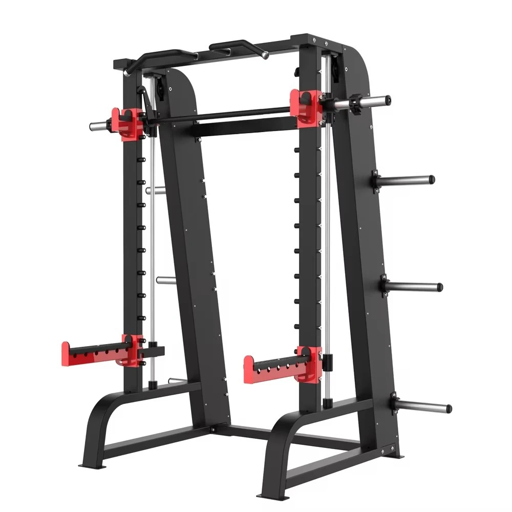 Commercial All‑In‑One Smith Machine with Cable Crossover and Power Rack for Home & Gym Use