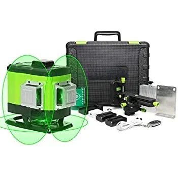 Huepar 503DG Self Leveling Remote Control Multi 12 Line Flooring Laser Ground 3D 360 Level Green Beam For Tile