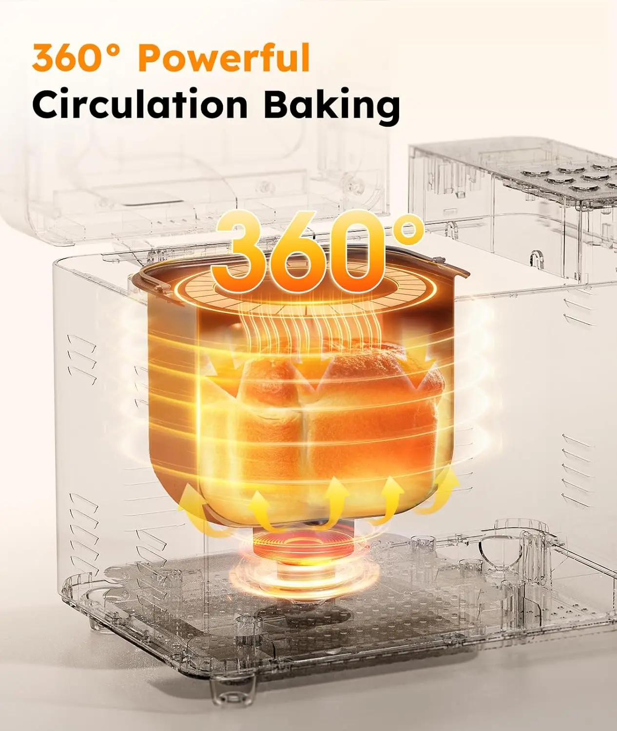 ماكينة صنع الخبز بسعة 2 رطل، ماكينة صنع الخبز الأوتوماتيكية من الفولاذ المقاوم للصدأ 17 في 1، غير لاصقة، أجهزة تحكم صديقة للمبتدئين، 15 ساعة #3