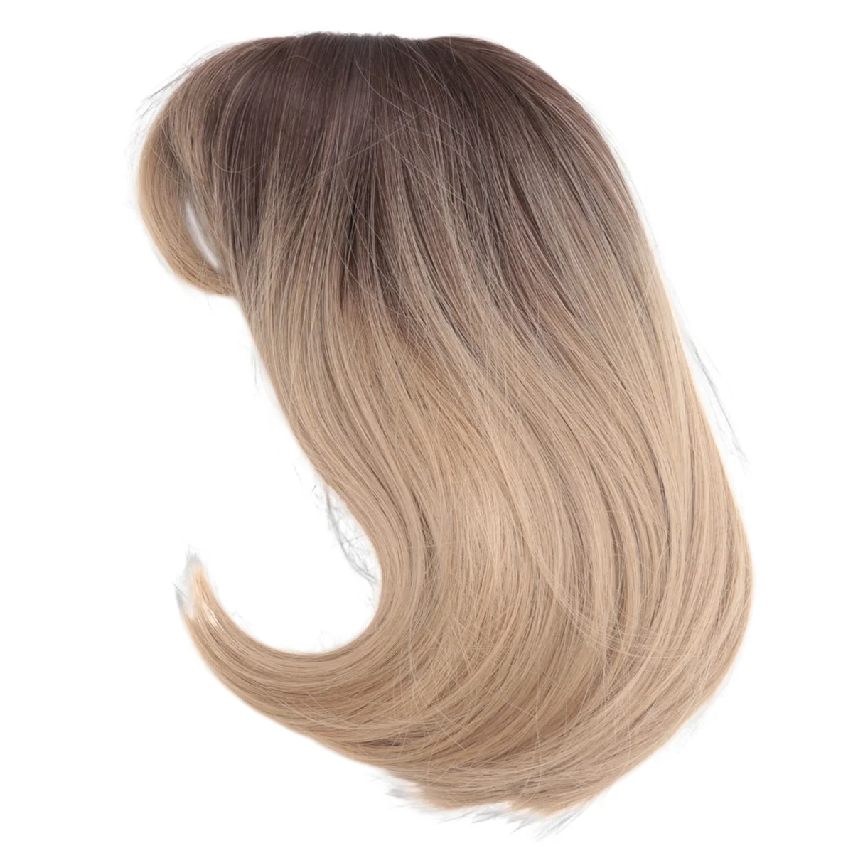 

A79I European and American Ladies Wig Gradient Eight Bangs Shoulder Length Wig Short Straight Hair Chemical Fiber Wig