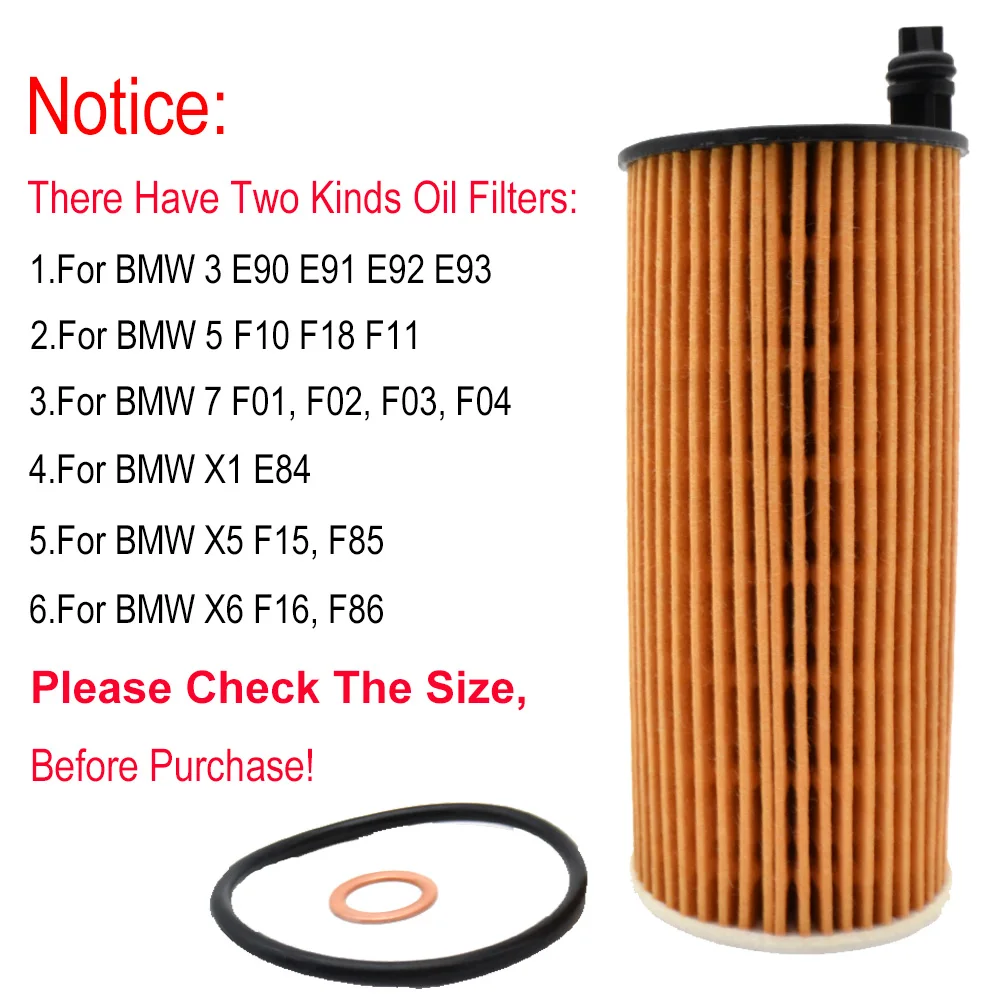 11428507683 Engine Oil Filter For Toyota Avensis BMW X1 114d 120d 220d 318d 330d 430d 435d 525d 730d E84 E93 F04 MINI Clubman