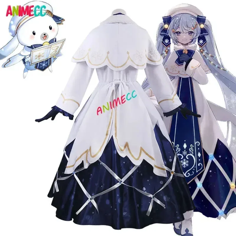 Sisi 2233ANIMECC 재고 있음 S-2XL 코스프레 의상 2021 스노우 미쿠 가발 카와이 로리타 드레스 할로윈 크리스마스 파티 의상 fo