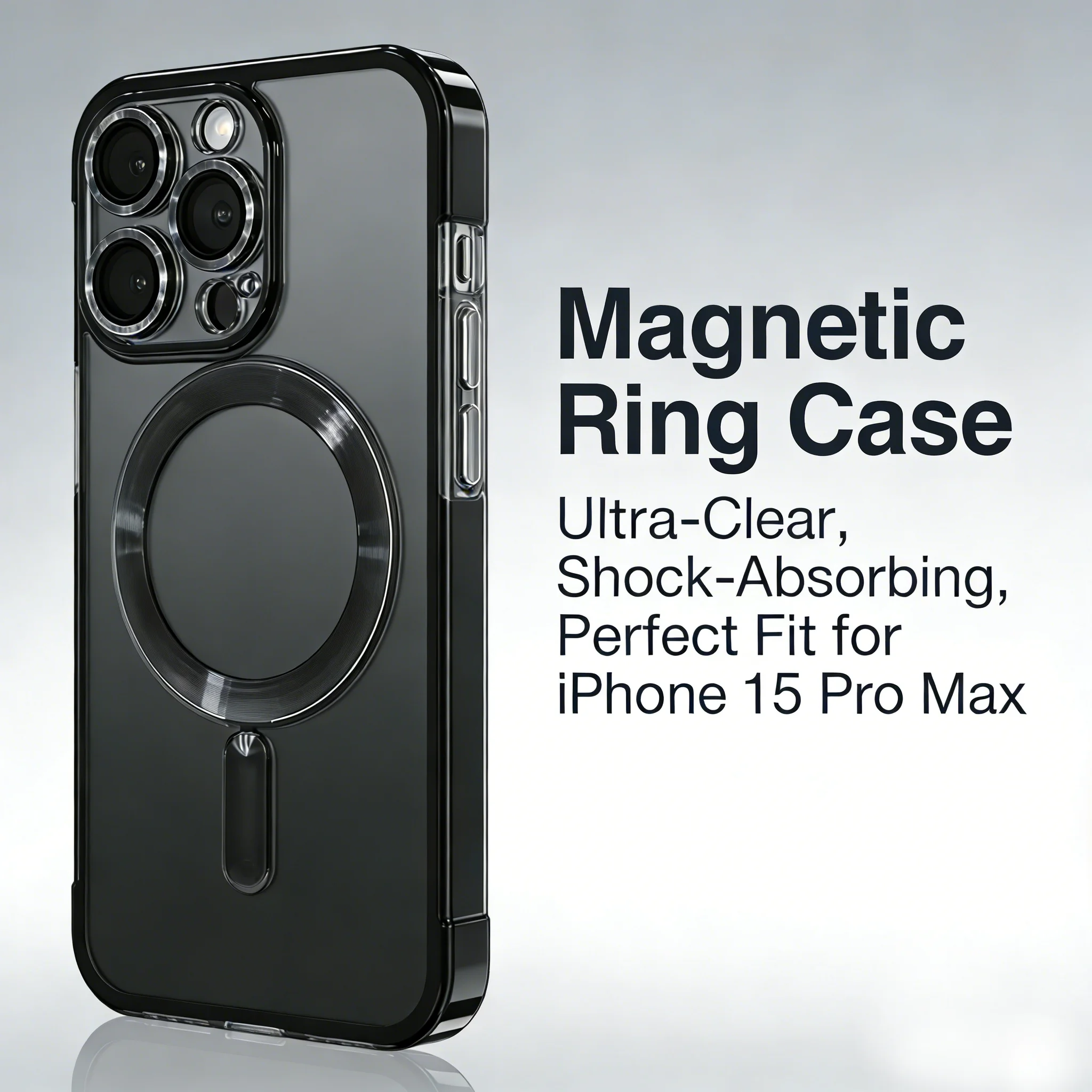 

Premium Magnetic Plating Lens Protection Case for iPhone 17 16 15 14 13 12 Pro Max Plus for Magsafe Wireless Charging Cover