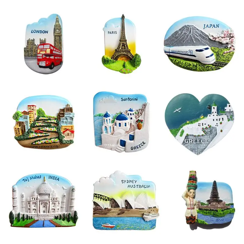 367A 3D Fridge Magnet Refrigerator Stickers Worldwide Tower Japan Gre