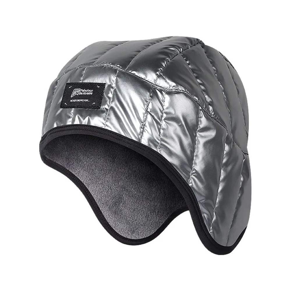 Fleece Lined Winter Ear Flap Hat Water Repellent Windproof Fleece Lined Hat Ear Coverage Double Layer Cold Weather Hat