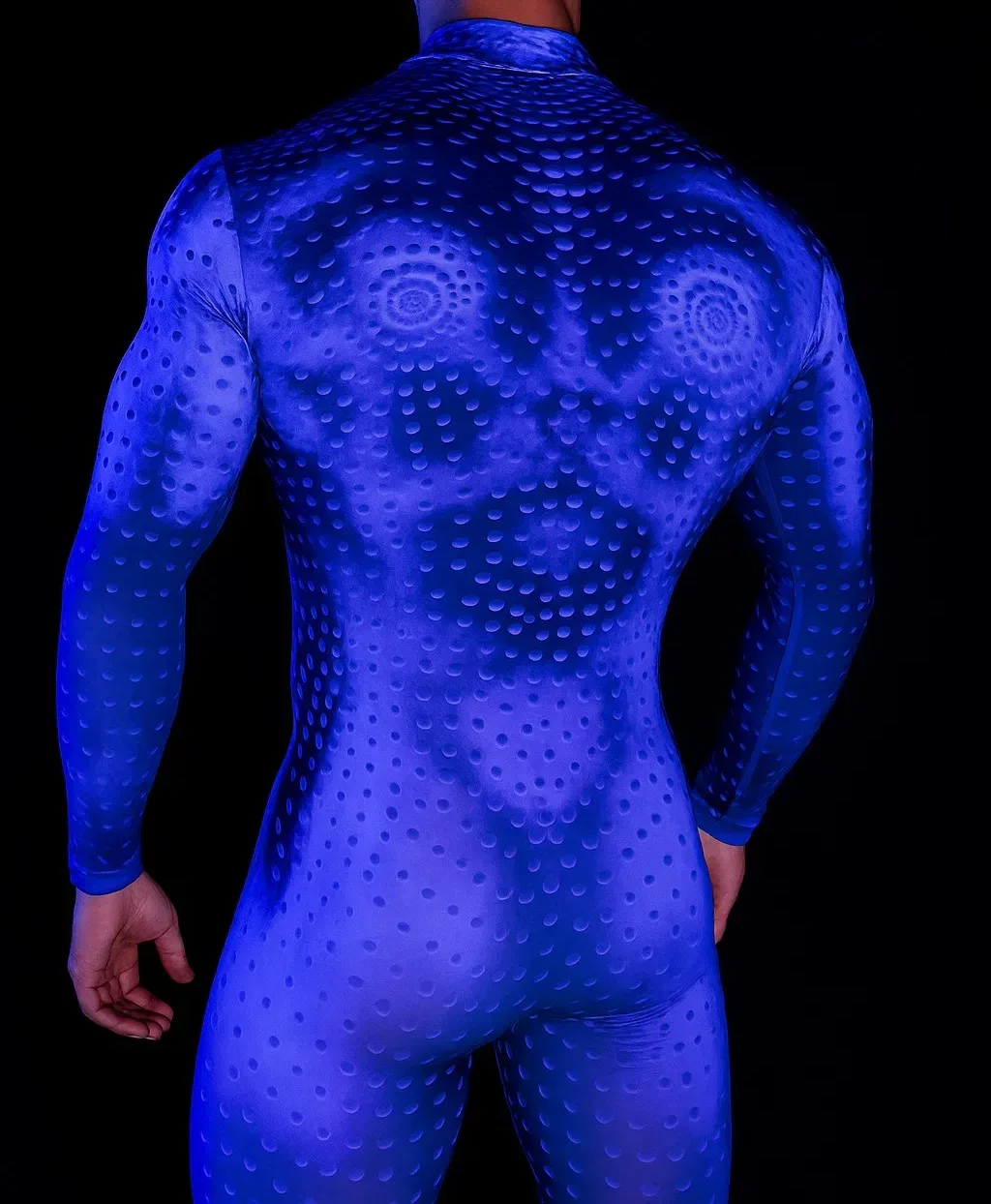 Halloween-Eidechsen-Bodysuit für Herren, Einzigartige Muskel-Serie, Festtags-Jumpsuit, Karnevalskostüm, Erwachsenen-Rollenspiel-Party, Maskenball-Set – Detail 7