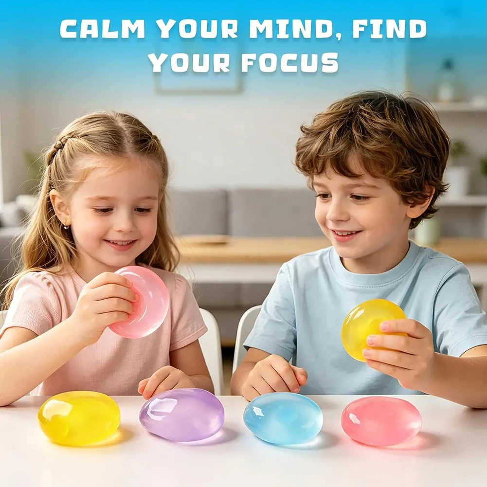 Coconuts Oil Stress Ball Smooth Texture High Durability Liquid Feel Anxiety Relief Ball Unique Novelty For Office Classroom Use