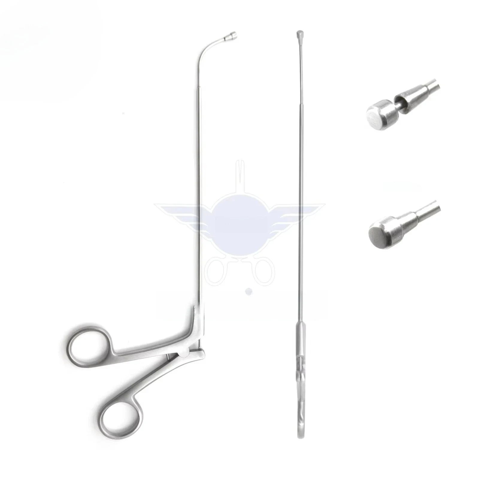 Double Spoon Manual Nasal Endos Curved Upward Cutting 360 Full Circle Safety Standard Frontal Sinus Forceps
