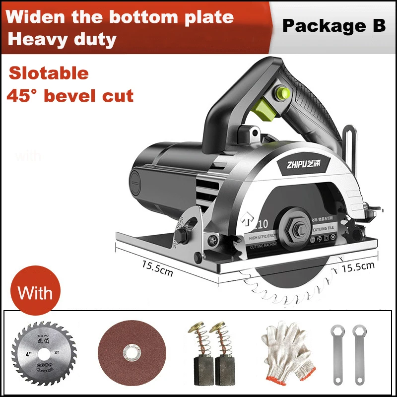 1180W/1500W Multi-function Electric Saw Wood Metal Marble Tile Cutter Cutting Angle Adjustable Portable Cutting Machine