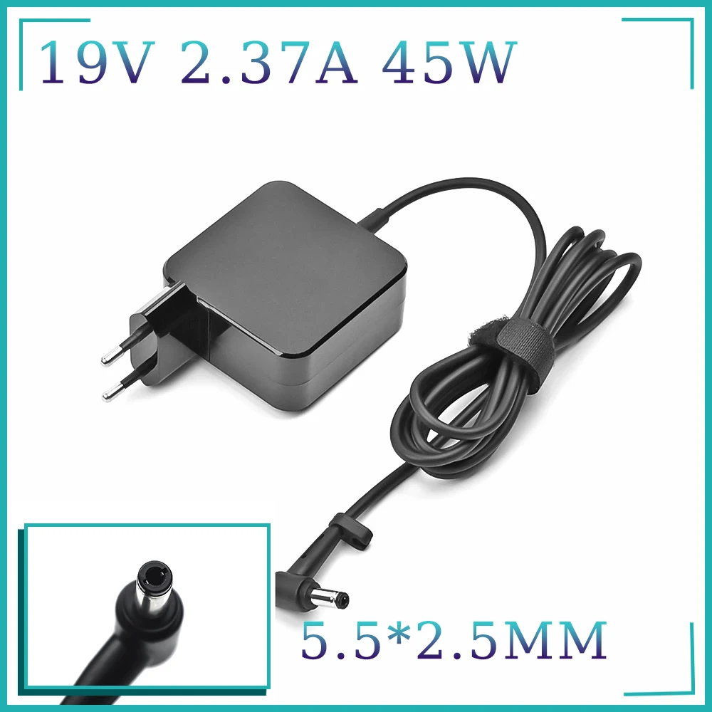 19V 2.37A 45W 5.5x2.5mm Adapter Charger For Asus X450 X551CA X555K53S K52F X555L F555L X552C X550C X550 X550L X501A ADP-45BWX450
