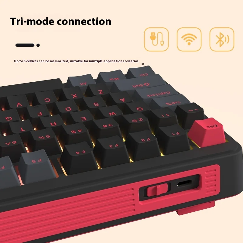 Irobok li75 série teclado mecânico estrutura de junta hot swap gaming office qmk via teclado de personalização tri-mode sem fio