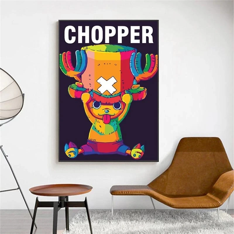 Anime Posters One Piece Abstract Japanese Comic Role Cartoon Pictures HD Print on Canvas Modern Home Living Room Wall Decoration