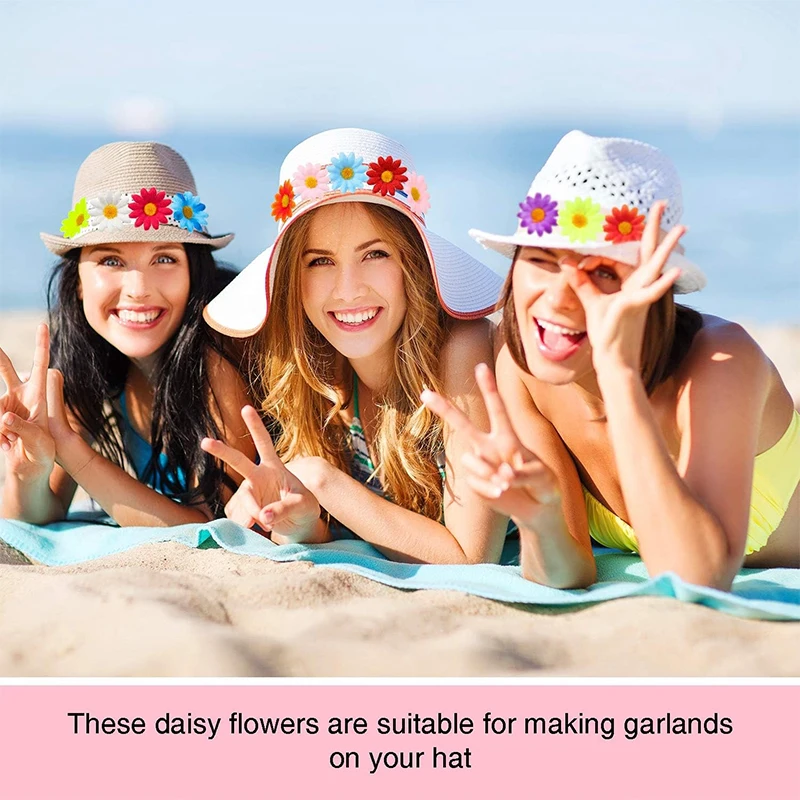 10/50/100PCS Mini Daisy Decorative Artificial Silk Flowers Party Wedding Decoration Home Decor Accessories  Without Stem - view 3