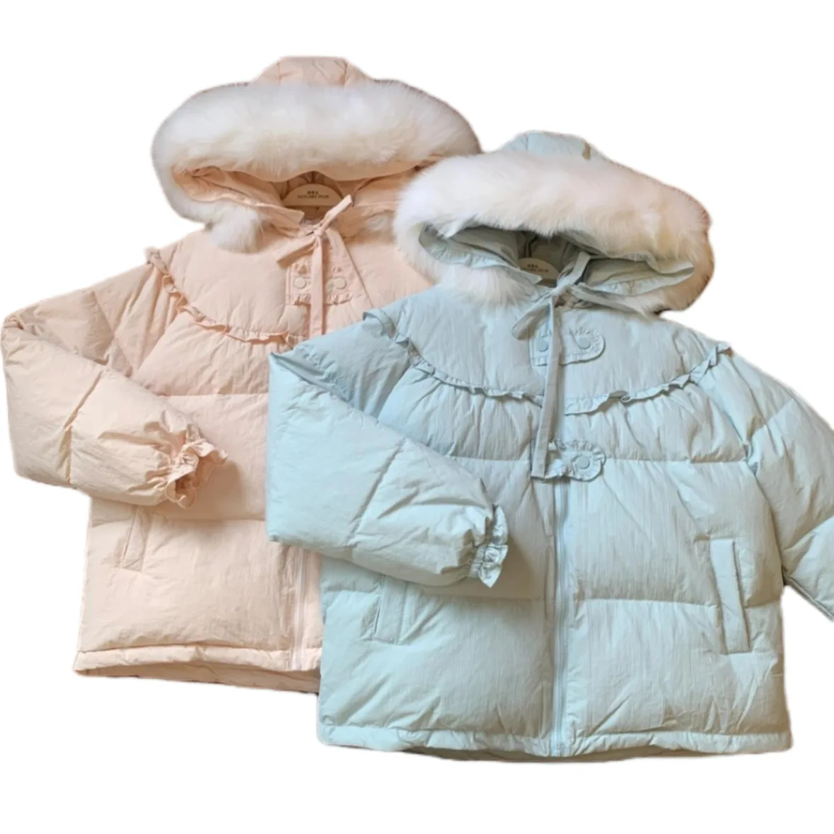 

RAISE/Детские зимние куртки для девочек, корейские ветрозащитные куртки с капюшоном из искусственного меха, верхняя одежда для девочек-подростков, однотонные милые детские парки для девочек от 4 до 14 лет