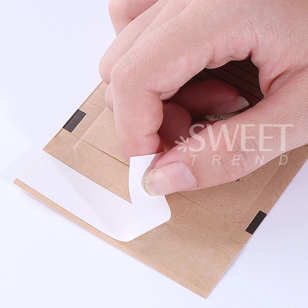 50/100/200Pcs Kraft Paper Cleaning Bag Self-Sealing Disposable Sterilization Disinfection Cleaning Bag For Dental And Nail Tools