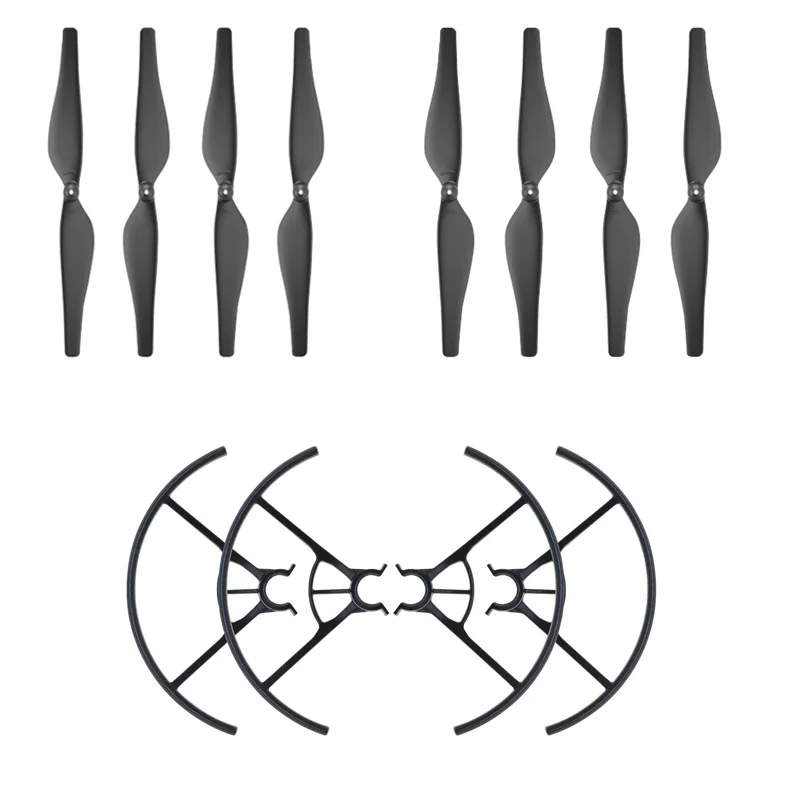 4 pair Propeller Prop Blade + 2 pair propellers Protection Cover Guard for RC DJI TELLO Drone Accessories