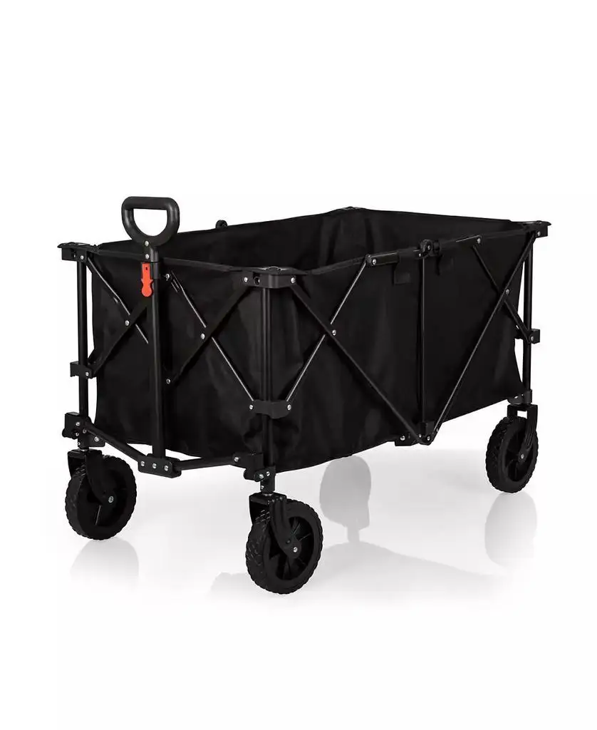 Oniva Adventure Wagon XL with Rain Cover Folding Utility Wagon And Running Gloves Set for Outdoor Fitness Sports