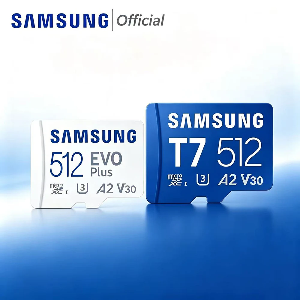 SAMSUNG EVO Plus Micro SD T7 128gb 256gb 512gb 1Tb Micro SD/TF Card Flash Memory Card 170M U3 A2 V30 Micro SDXC-I for Drone PC