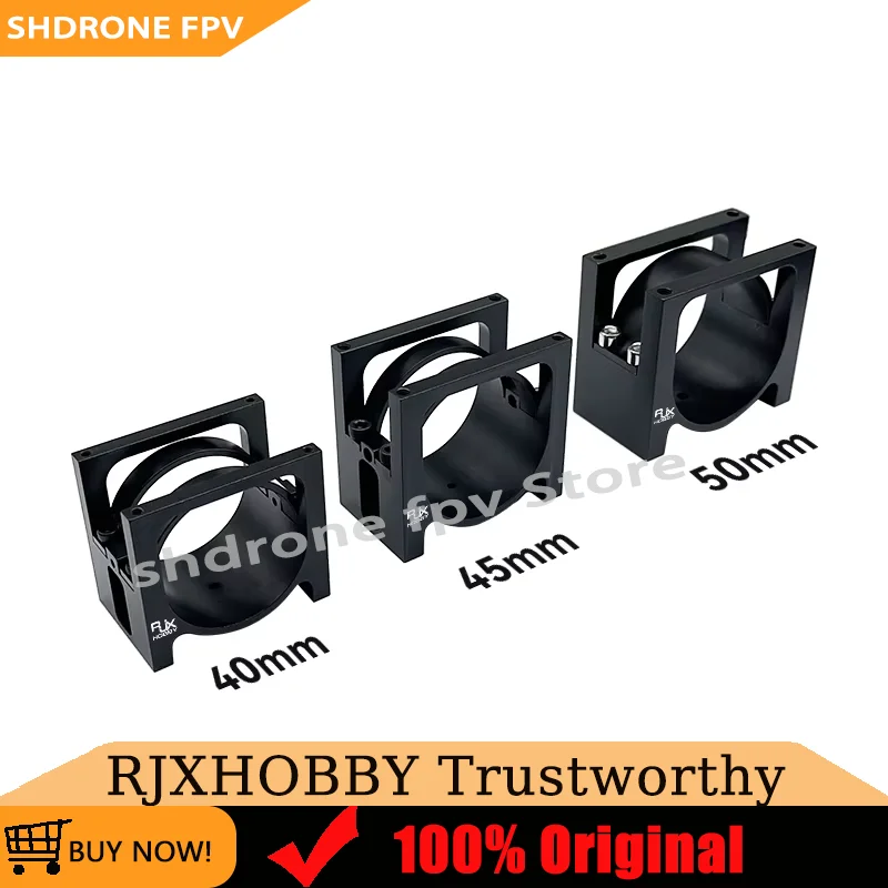 RJXHOBBY 1pcs 40mm 45mm 50mm Pipe Clip Tubing Clamp Fastener Carbon Tube Fixed Joint for RC Plant Agriculture UAV Drone