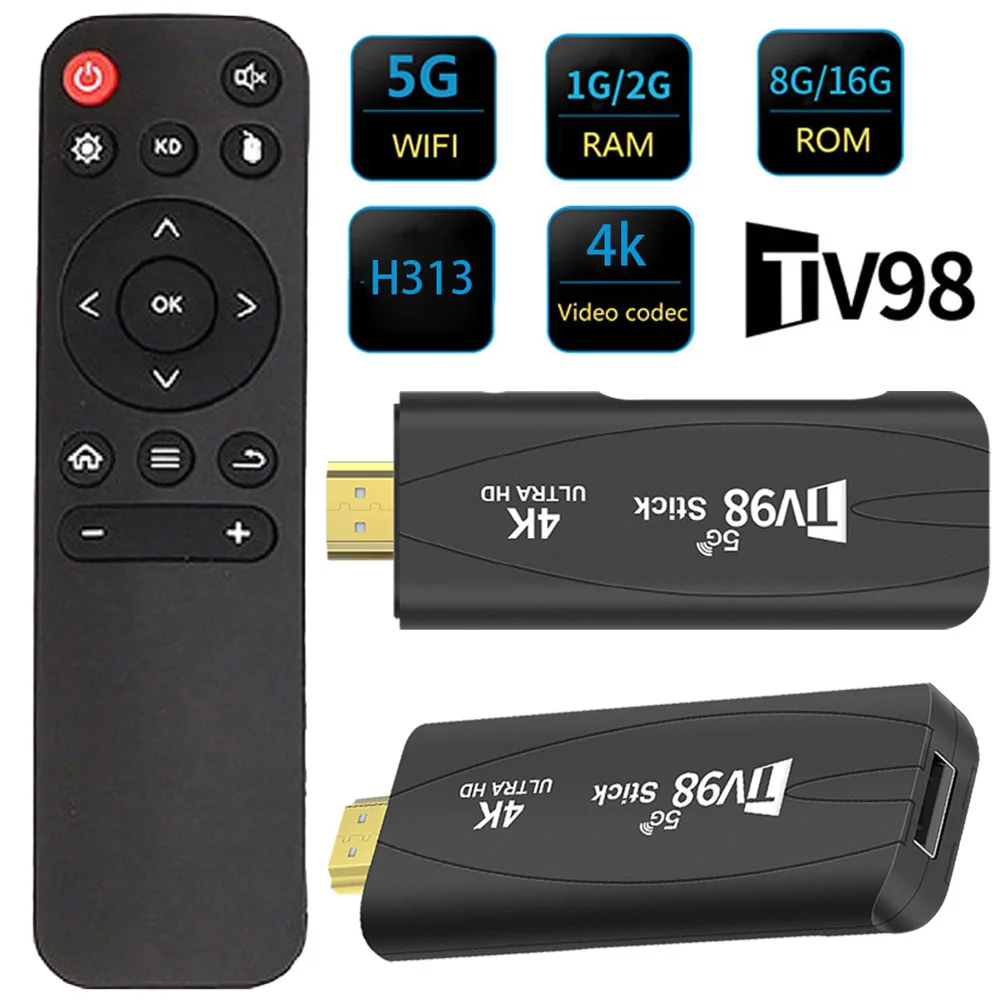 2.4G&5G Dual WiFi BT5.0 Video Set Top TV Box Allwinner H313 Quad Core Android 12.1 HD 4K 2K Voice Remote Control