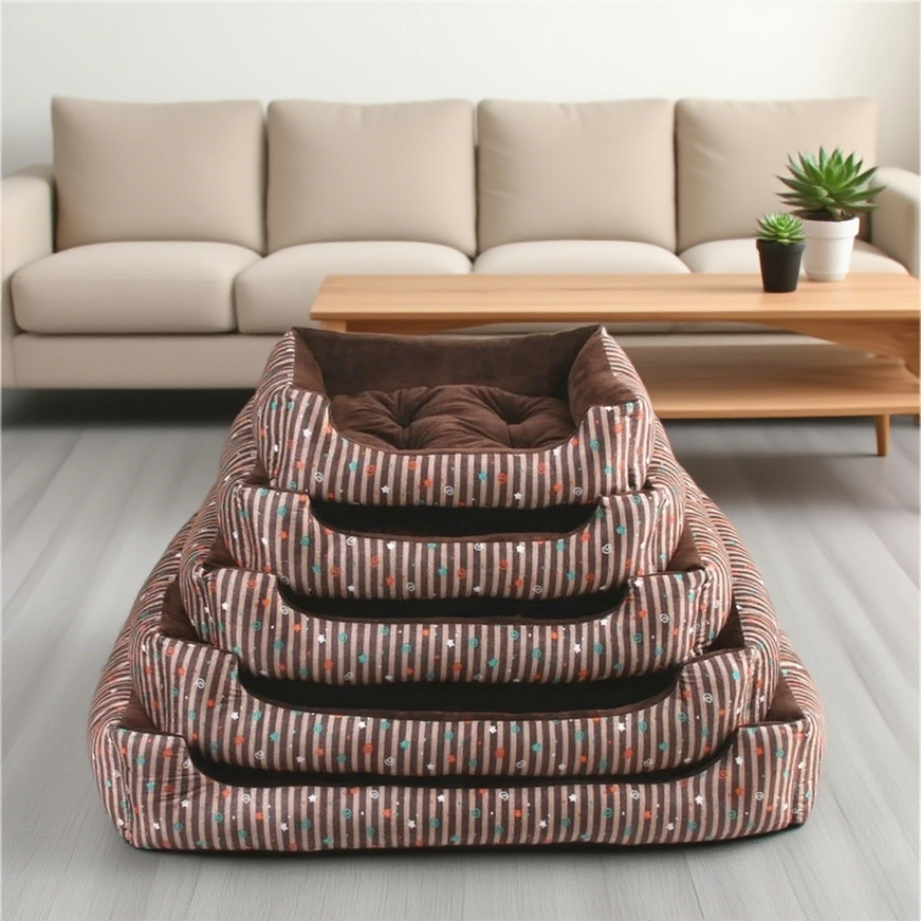 

Winter Warm Dog Bed Pet Dogs Beds for All Seasons Thickened PP Cotton Filling Bite-resistant Pet Mat Dog Accessories 강아지 매트