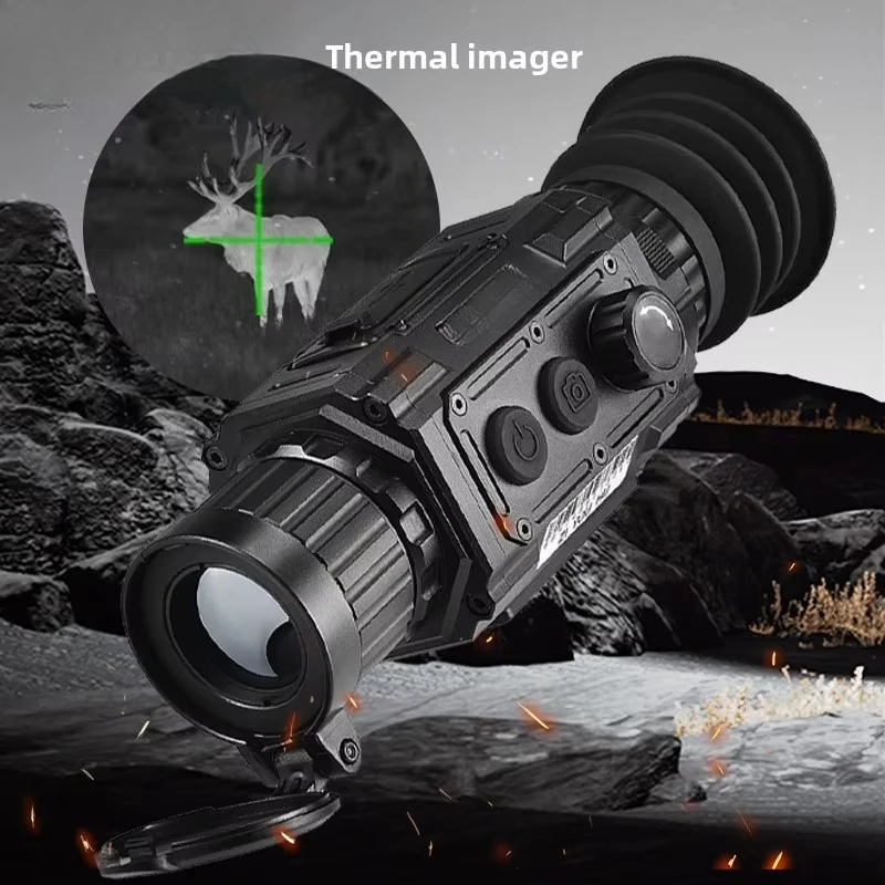 TK256 Thermal Imaging Sight Scope Infrared Detector Full Black Thermal Imaging with Long Range Detection for Wild Boar Hunting