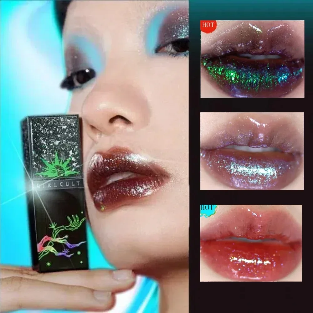 Girlcult espejo de larga duración camaleón brillo de labios impermeable tinte de labios brillo hidratante brillo lápiz labial mujeres cosméticos de maquillaje