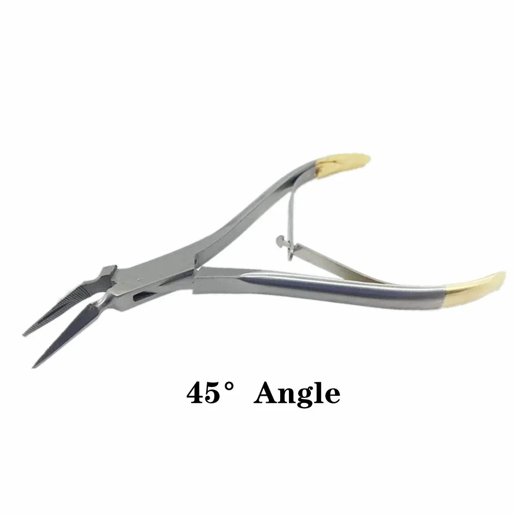 Straight/45°/90° Dental Residual Tweezers Teeth Extraction Tool Dentistry Forceps Tooth Pliers Root Fragment Minimally Invasive