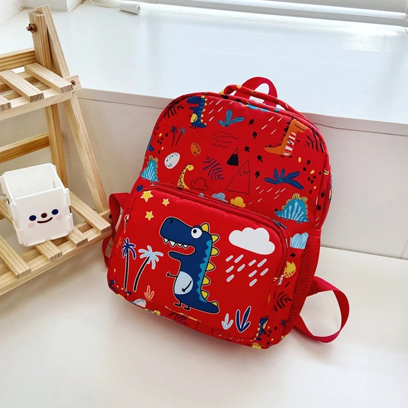 5 Colors Kids Fashion Dinosaur Backpack Cute Cartoon Primary Student SchoolBags Kindergarten Boys Girls School Bookbag