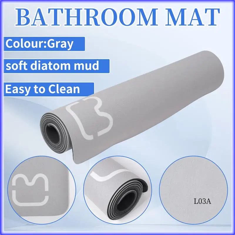 

RM-Противоскользящий коврик для ванной комнаты, впитывающий грязь диатомовой коврик в скандинавском стиле, коврик для туалета, мягкий диатомитовый коврик для туалета в ванной комнате