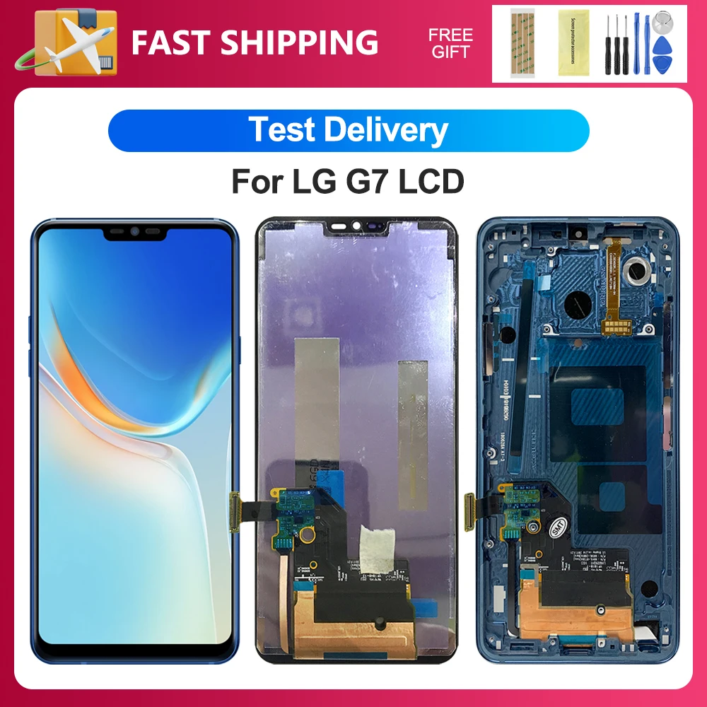 For LG G7 6.1''For LG G7 ThinQ G710 G710EM G710PM G710N LCD Display Touch Screen Digitizer Assembly Replacement