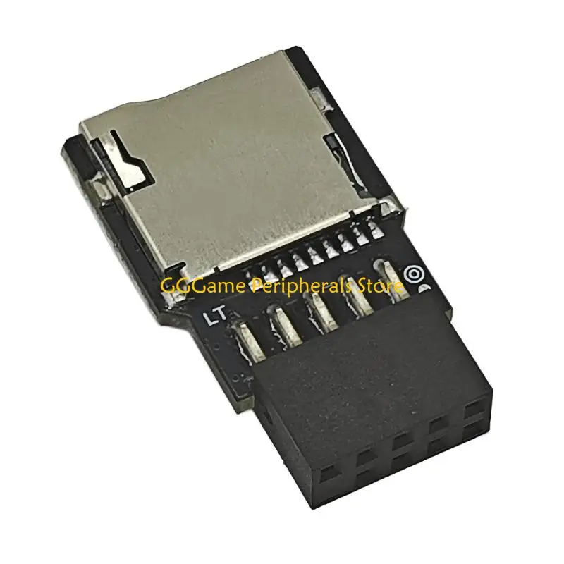 U55B Internal PCBs Mount Single TF Card Reader With 9Pin USB2.0 Interfaces For Desktop