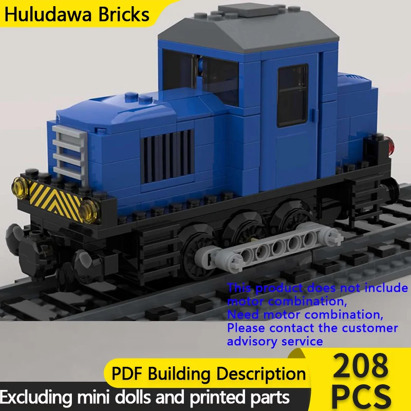 

City Car Model MOC Building Bricks Railway DB 7760 Locomotive Modular Technology Gifts Holiday Assemble Children Toys Suit