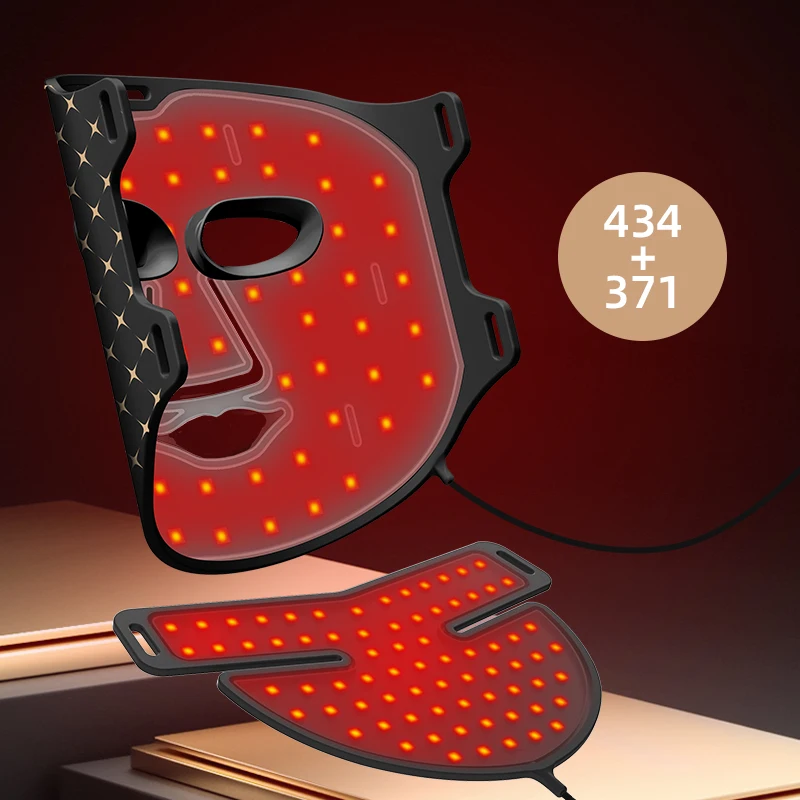 家庭用美容器 シリカゲル LED フェイスネック リフティングマッサージマスク