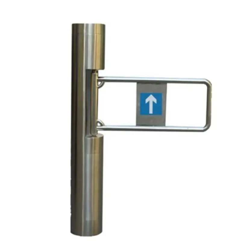 

Super mall security electronic entrance mechanical automatic opening swing turnstile barrier door with pir sensor