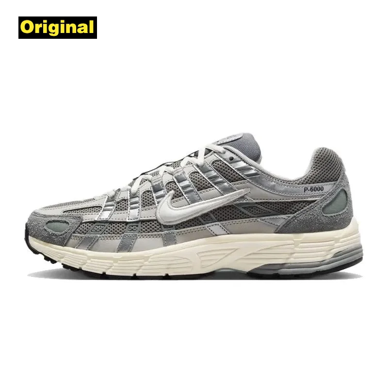 Tênis masculino Nike P-6000 retrô leve respirável com absorção de choque FN7509-029