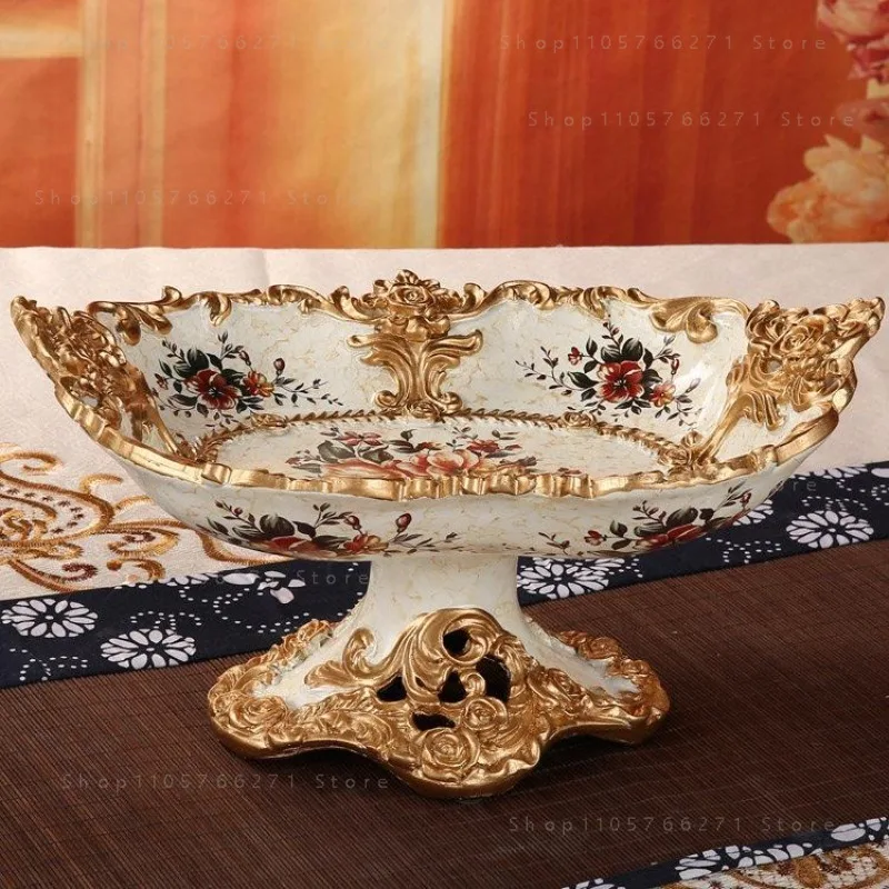 Home Living Room Decorative Resin Dried Fruit Plate Coffee Dining Table Locker Craft Ornament