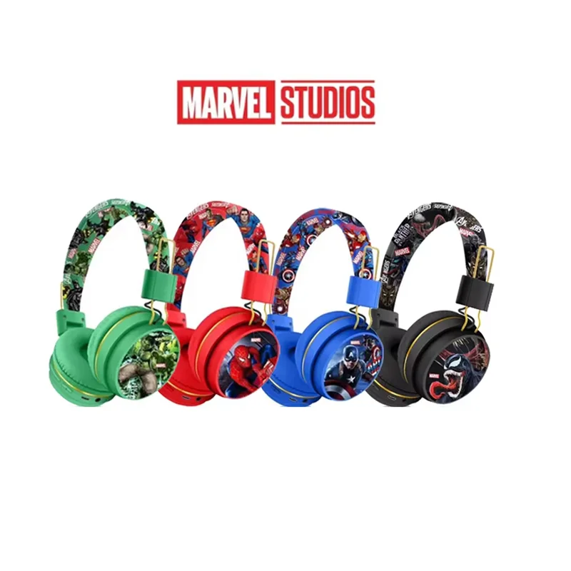 

New Marvel Bluetooth earphones Spider Man Captain America wireless Bluetooth earphones HIFI ultra long standby cartoon