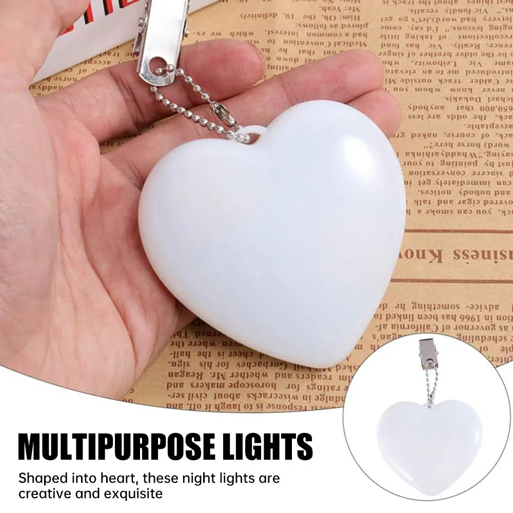 F2 Portable LED coeur lumière capteur tactile veilleuse sac à main lampe femmes sac à dos lumière lumières de secours cadeaux de saint valentin